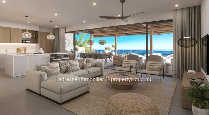 Appartement pied dans l'eau à vendre à Tamarin